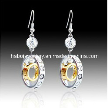 Trendy Full Diamond Double Round Earring (XER12931)